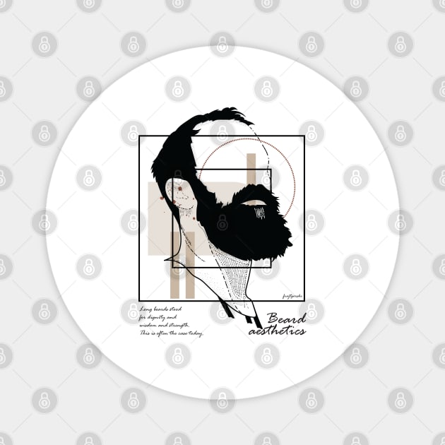 Beard aesthetics version 10 Magnet by Frajtgorski
